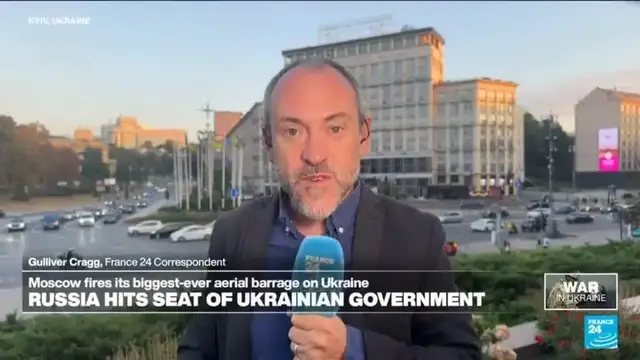 'Video thumbnail for Russia hits Ukraine with more that 800 drones and decoy drones in biggest-ever aerial barrage'