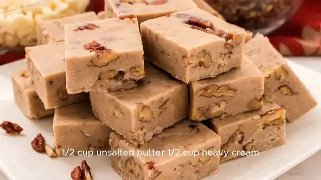 Video thumbnail for Butter Pecan Fudge Recipe