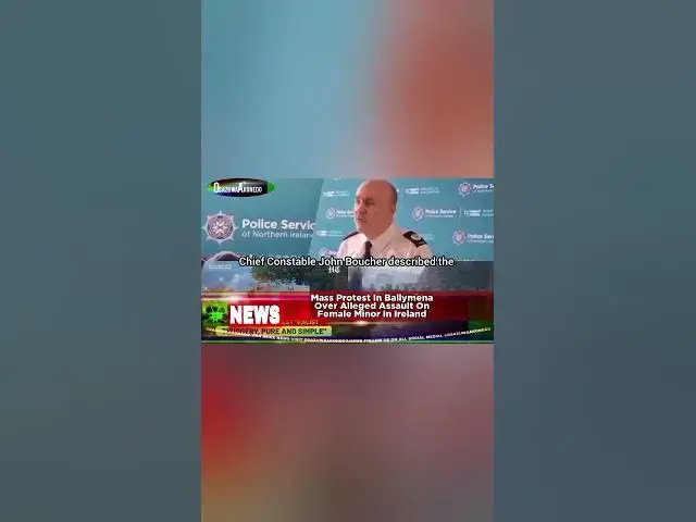 Video thumbnail for Mass Protest In Ballymena Over Alleged Assault On Female Minor In Ireland