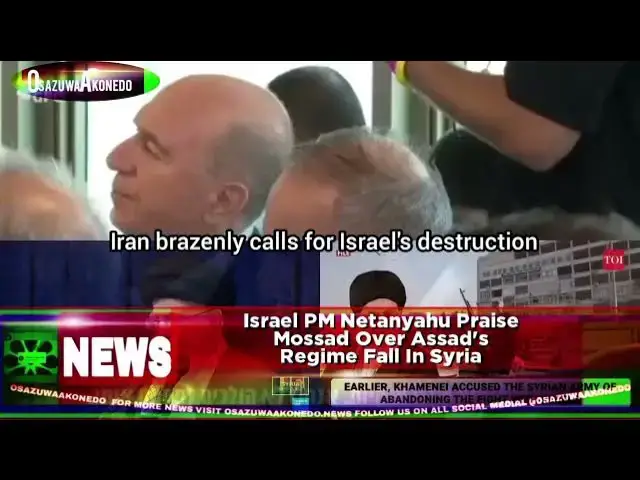 'Video thumbnail for Israel PM Netanyahu Praise Mossad Over Assad's Regime Fall In Syria'