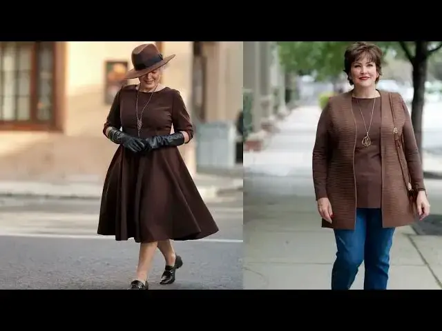 'Video thumbnail for The Best Color Pairings for Timeless Style Over 50,60!   How to Wear Brown for Mature Women! 720p 30'