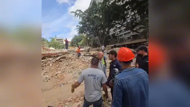 Video thumbnail for Venezuela: Rescue efforts continue in Chacao as Venezuela earthquake death toll rises to 235.
