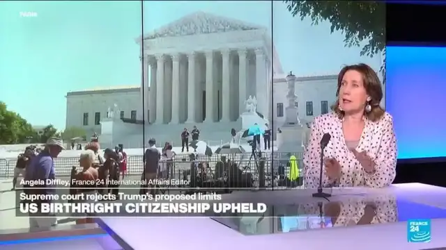 Video thumbnail for 'A big setback for Trump': Supreme Court rejects bid to curb birthright citizenship