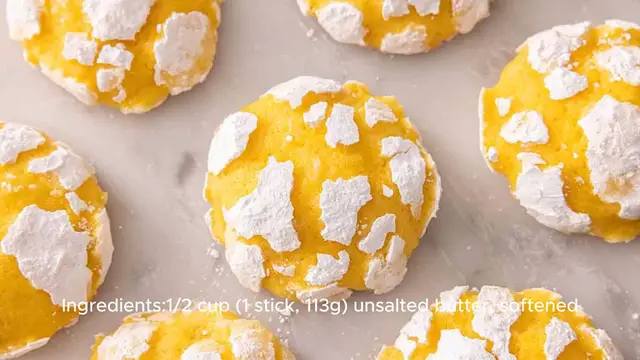 Video thumbnail for Lemon Crackle Cookies