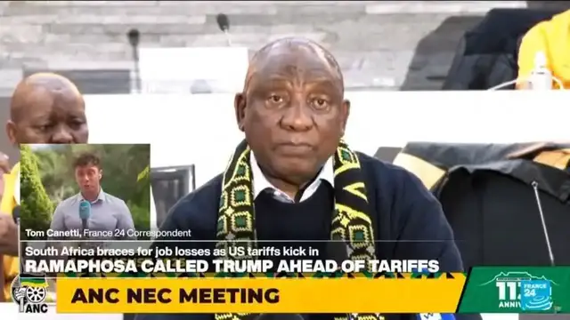 'Video thumbnail for South Africa braces for job losses as US tariffs kick in'