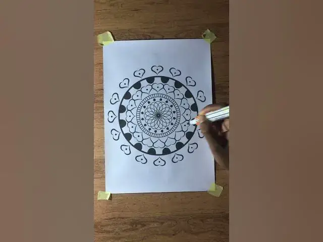 Video thumbnail for Mandala Art #shorts