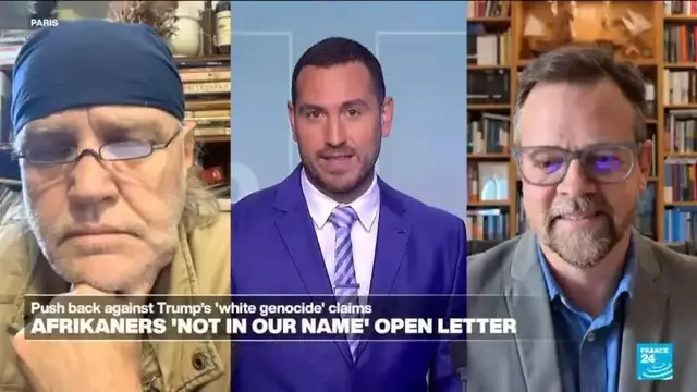 Video thumbnail for Afrikaners push back against Trump’s false white genocide claims in South Africa