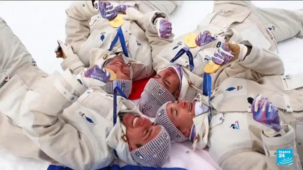 Video thumbnail for French team returns from Winter Olympics with bumper medal haul