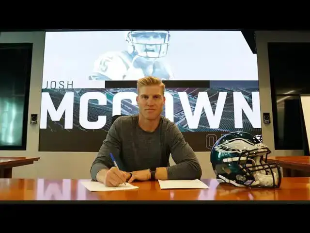 'Video thumbnail for Lord Brunson: eagles' quarterback situation: josh mccown signing impact, carson wentz, and nfl analysis'