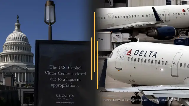'Video thumbnail for No vote until Friday on shutdown; Delta jets collide in low-speed crash at LaGuardia'