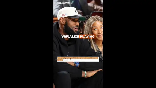 'Video thumbnail for LeBron James Once Dreamed of Playing With Michael Jordan'