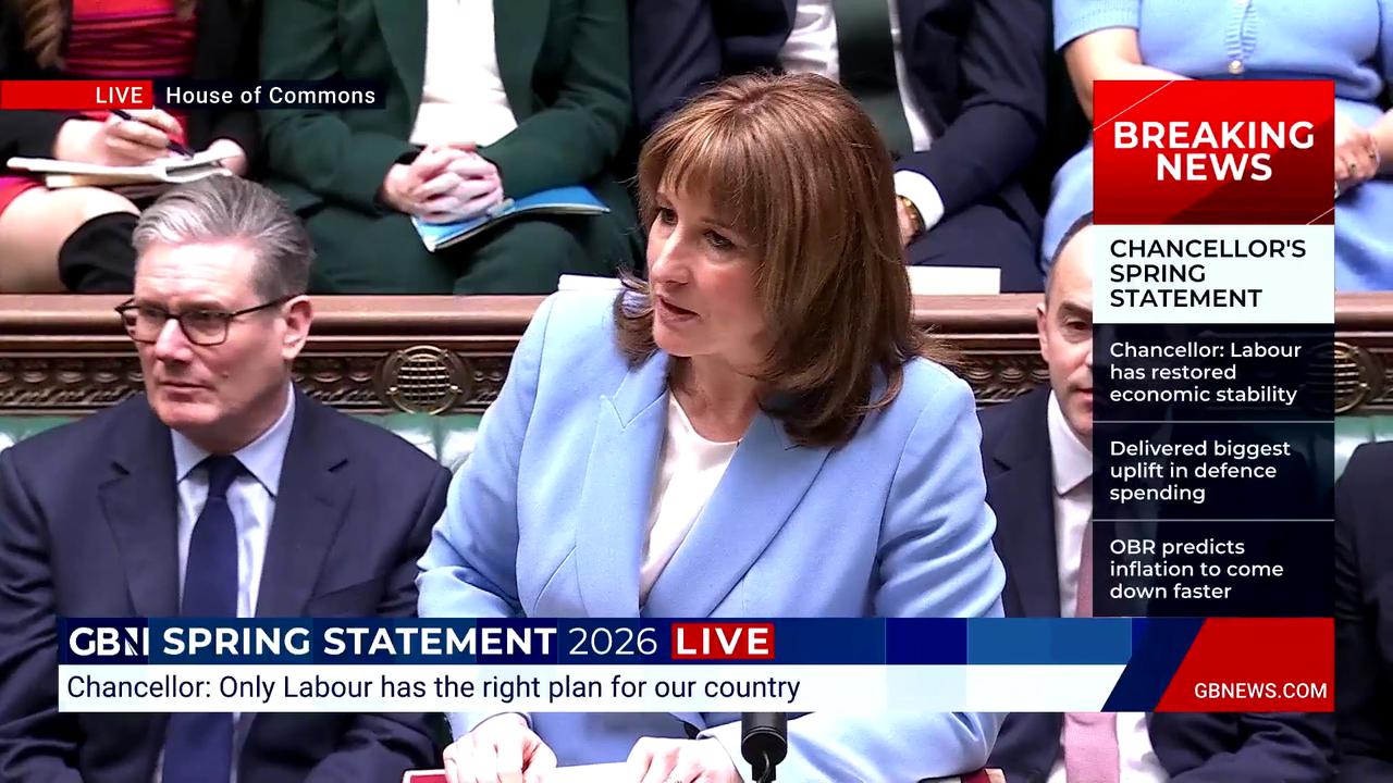 Video thumbnail for Watch moment Rachel Reeves takes swipe at Nigel Farage during Spring Statement