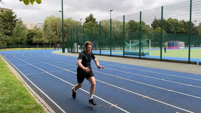 Video thumbnail for Fastest 100m egg and spoon race  15.02 seconds by Edward Murphy-Jameson