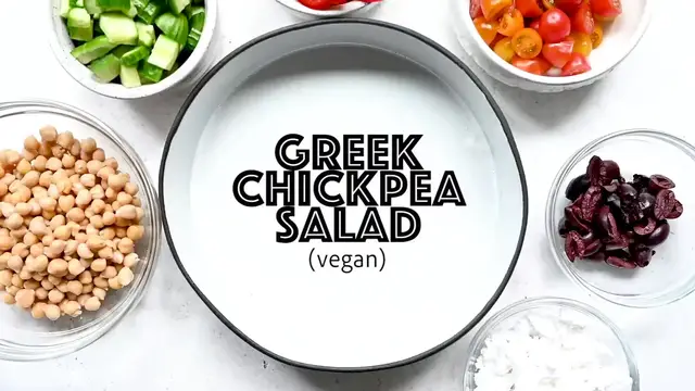 Video thumbnail for Greek Chickpea Salad {Perfect for Meal Prep!}