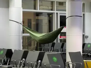 Video thumbnail for Long layover? TSA says airport travelers can pack a hammock