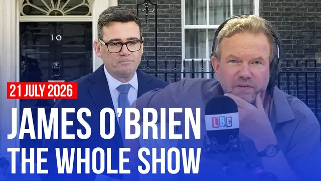 Video thumbnail for ‘What Andy Burnham needs to do now’ | James O’Brien - The Whole Show