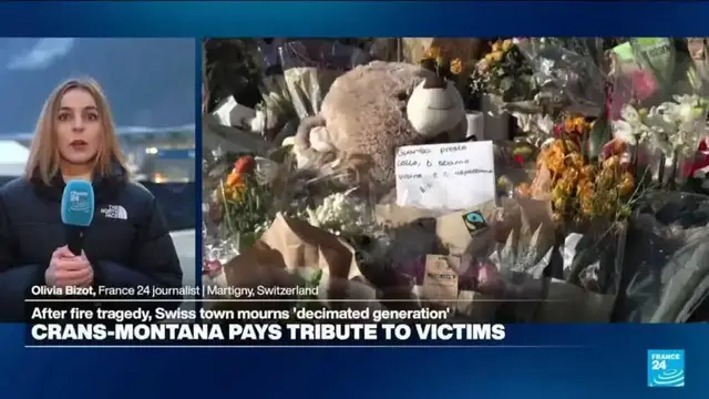 Video thumbnail for Switzerland honors the victims of the deadly fire in a national day of mourning