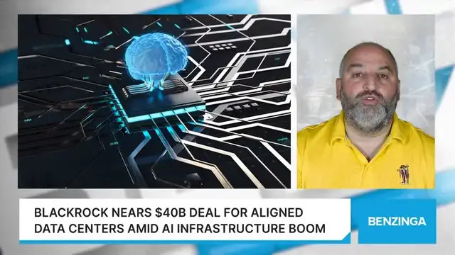 'Video thumbnail for BlackRock Nears $40B Deal For Aligned Data Centers Amid AI Infrastructure Boom'
