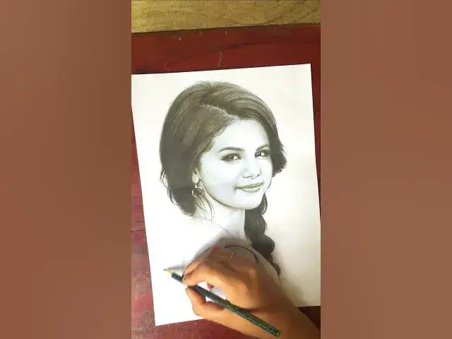 Video thumbnail for Selena Gomez #art #drawing #draw #shorts