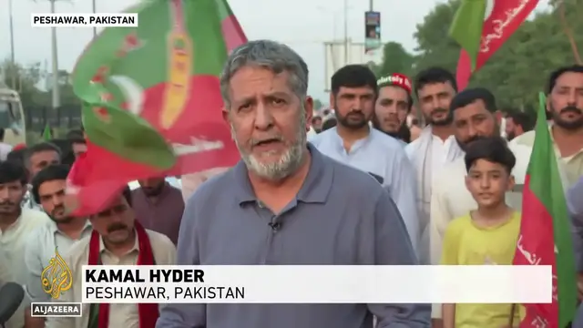 'Video thumbnail for Imran Khan’s supporters rally in Pakistan on two years of imprisonment'