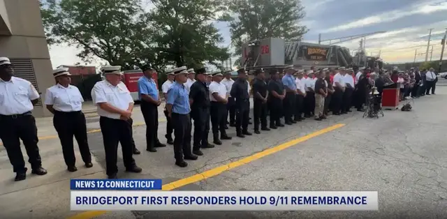 Video thumbnail for 9/11 ceremony Held in Bridgeport on 25th anniversary of terror attacks