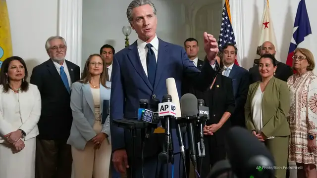 'Video thumbnail for Newsom announces plans for a special election to redistrict California'