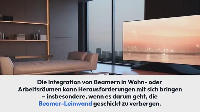 Video thumbnail for Beamer Leinwand verstecken: Kreative Möglichkeiten im Heimkino