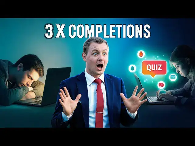 Video thumbnail for Why Interactive Courses Get 3x More Completions (And How to Build Them)