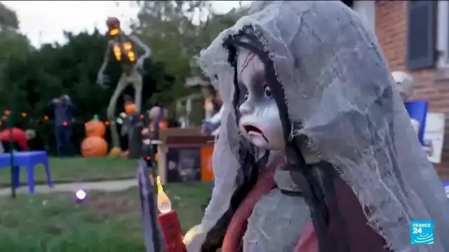 'Video thumbnail for US Halloween retailers feel brunt of tariffs on Chinese products'