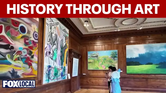 Video thumbnail for Long Island museum looks back at America's 250 years through art
