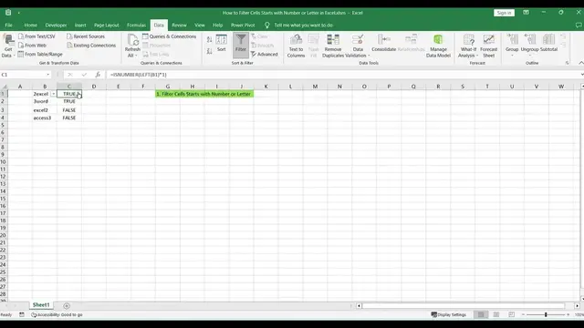 Video thumbnail for How to Filter Cells Starts with Number or Letter in Excel