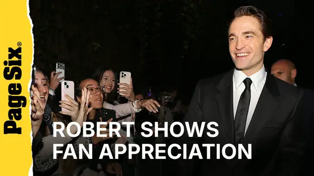 Video thumbnail for Robert Pattinson happily greets fans at the 'Primetime Screening' at the London Film Festival