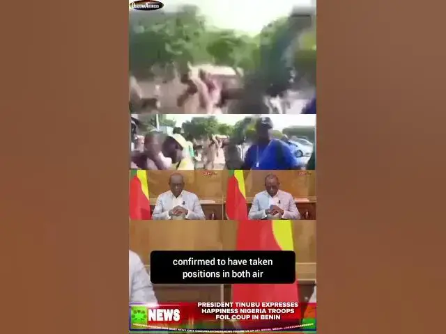 Video thumbnail for President Tinubu Expresses Happiness Nigeria Troops Foil Coup In Benin
