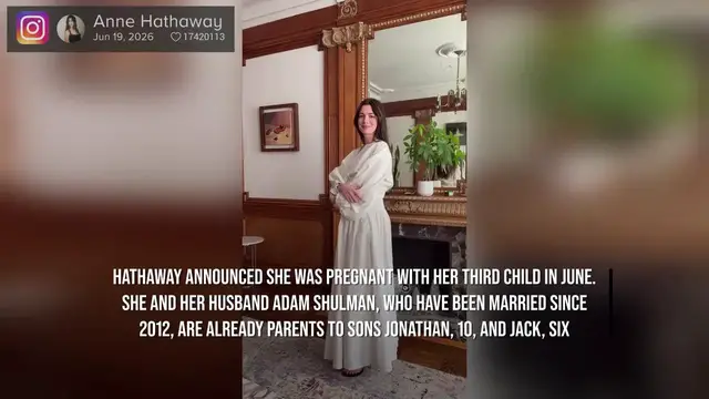 Video thumbnail for NEWS OF THE WEEK: Anne Hathaway shuts down 'fake bump' rumours.
