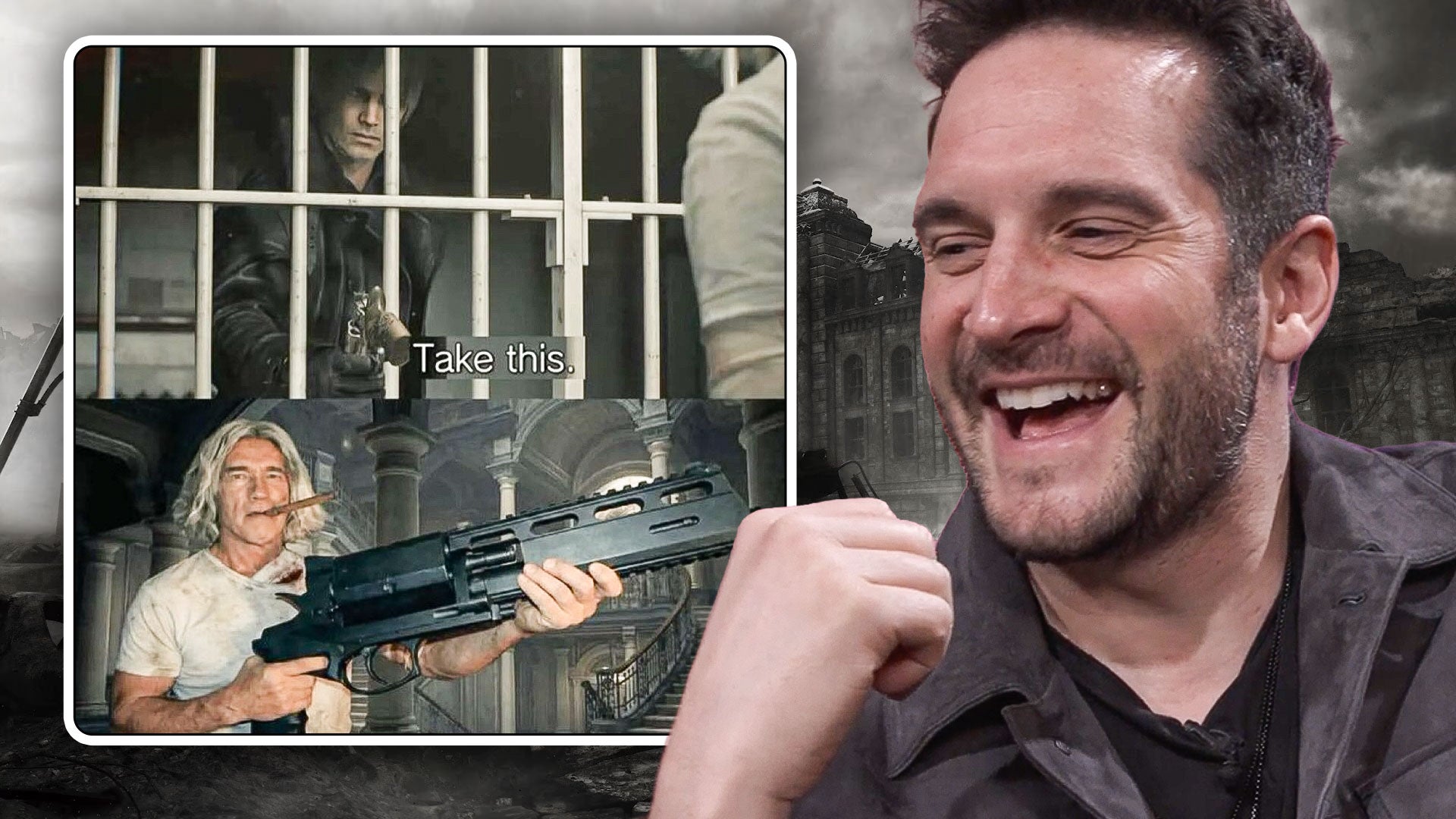 Video thumbnail for Leon Kennedy Actor Reacts to Leon Memes