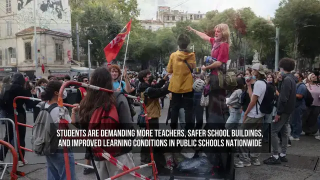 Video thumbnail for France Suspends Stun Grenades During Student Protests After Teenager Loses Hand.