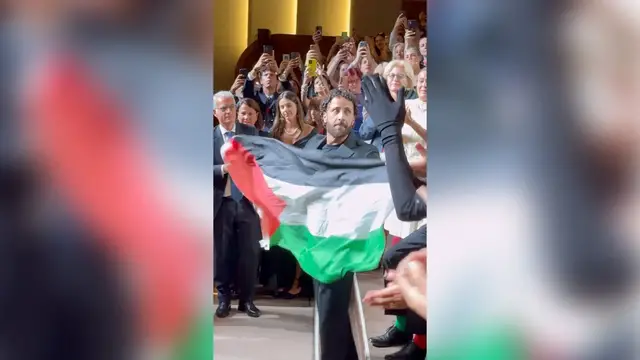 'Video thumbnail for 23-minute standing ovation at Hind Rajab film premiere'