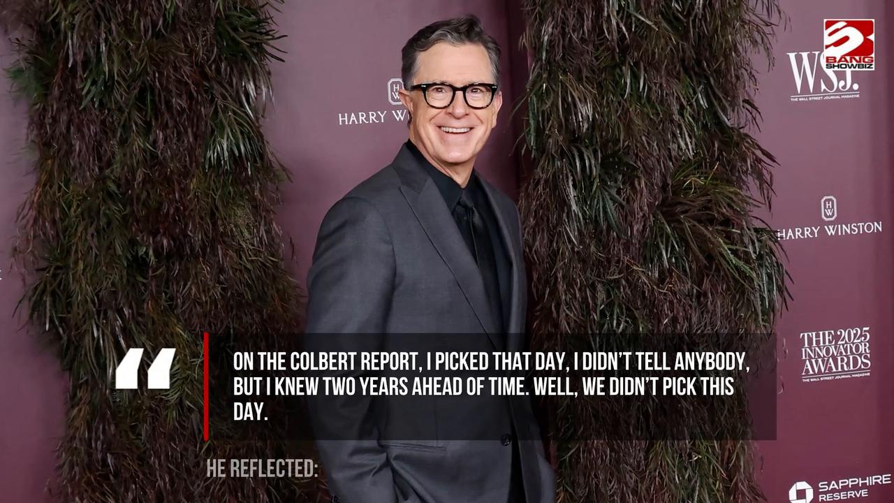 Video thumbnail for Stephen Colbert regrets not leaving The Late Show on his own terms