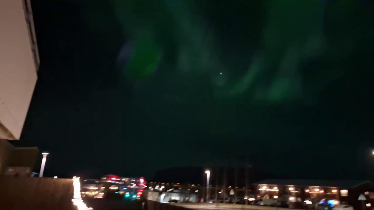 Video thumbnail for Iceland: Magnificent Display of The Aurora Borealis in Reykjavík.