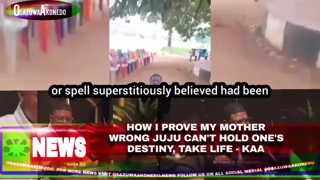 Video thumbnail for How I Prove My Mother Wrong Juju Can’t Hold One’s Destiny, Take Life – KAA