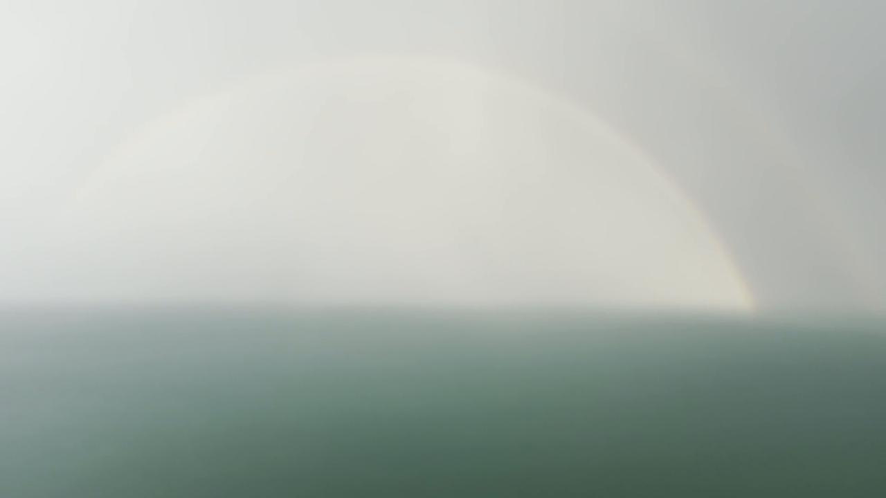 Video thumbnail for US: Storm And Rainbow Over Lake Michigan, Chicago, IL.