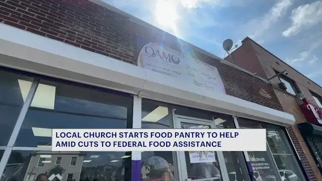 Video thumbnail for Bridgeport church steps up to fight local hunger amid historic SNAP benefit cuts