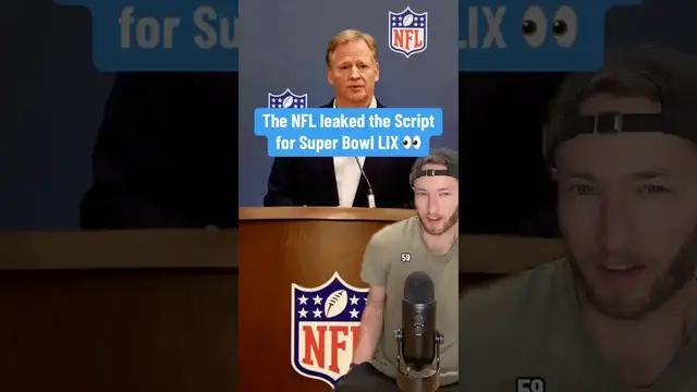 'Video thumbnail for The NFL Leaked the Script for Super Bowl LIX...'