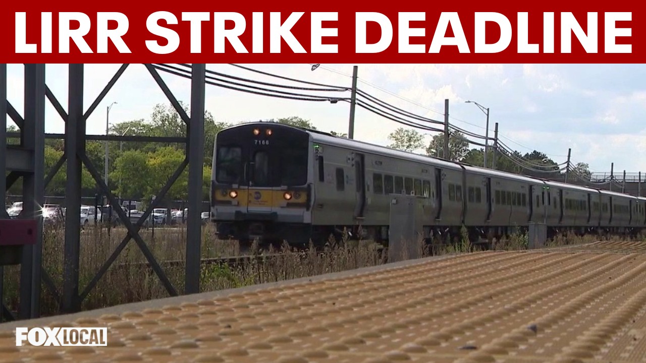 Video thumbnail for LIRR strike deadline nears as MTA and unions continue talks