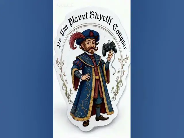 Video thumbnail for Who Playeth Shall Conquer Sticker  Witchy Medieval Fantasy