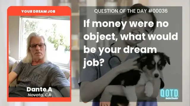 Video thumbnail for Dante is getting wine-drunk on his dream job. Awe-sommelier!