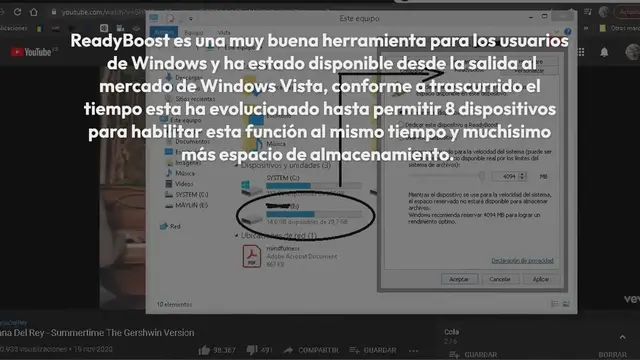 Video thumbnail for Cómo activar ReadyBoost en Windows 7