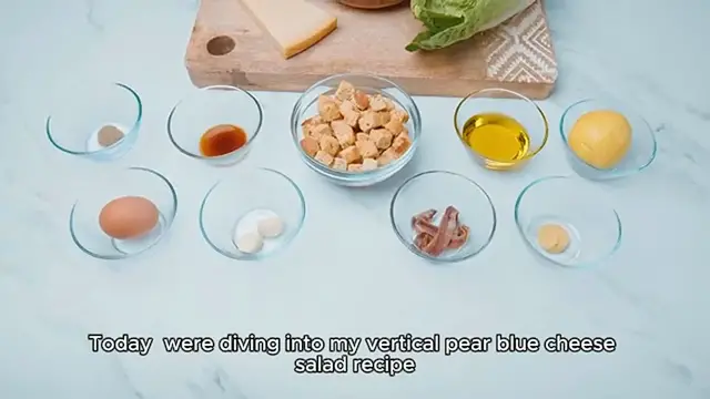 Video thumbnail for Vertical Pear Blue Cheese Salad