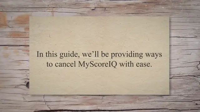 Video thumbnail for How To Cancel MyScoreIQ Subscription?