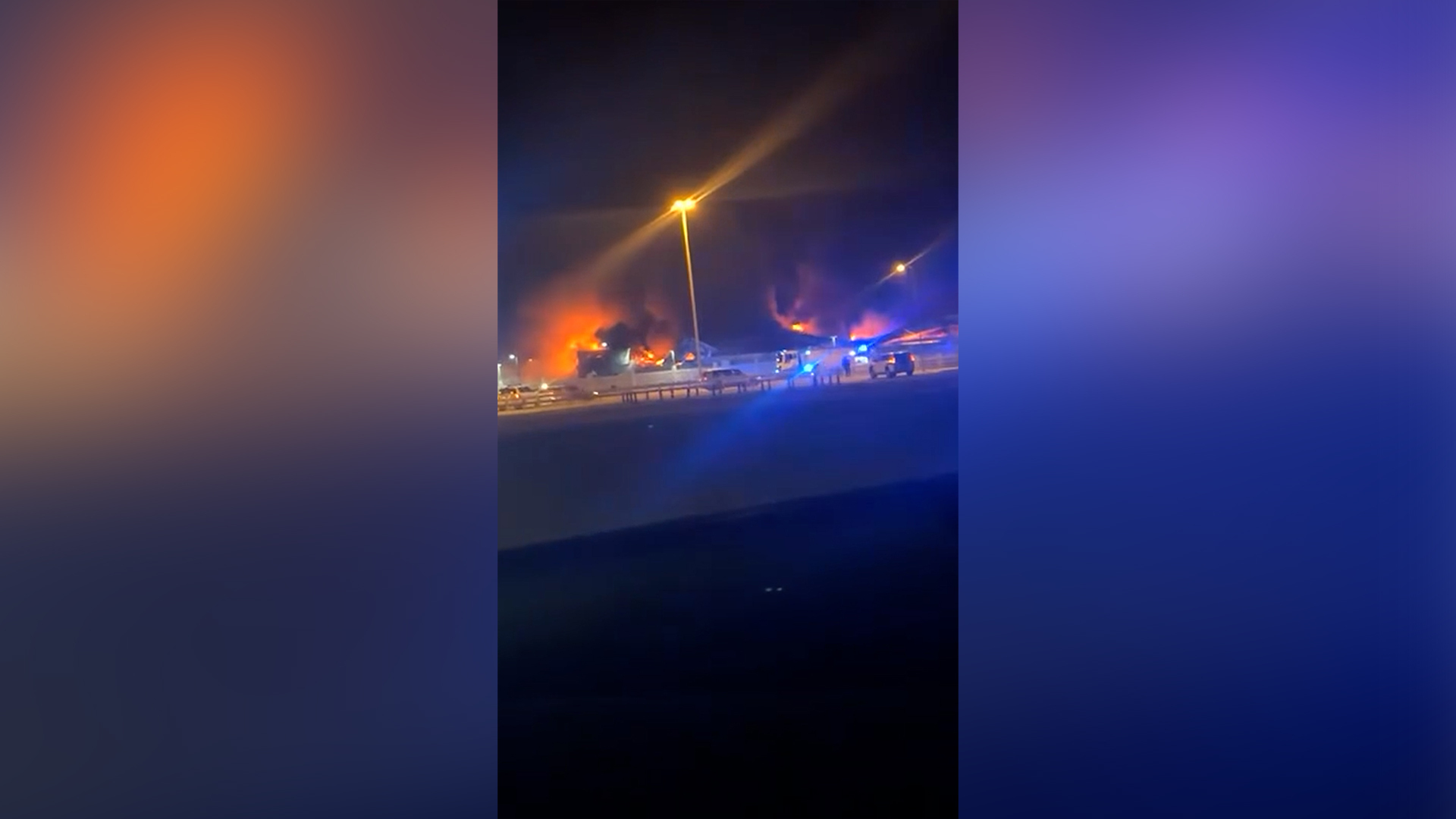 Video thumbnail for Huge fire at Bahrain port home to US Navy’s Fifth Fleet